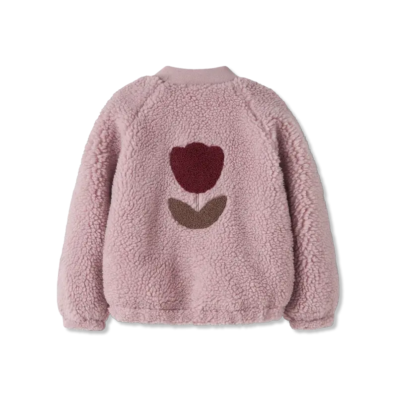 Name It Violet Ice Nmfmiffy Sherpa Jakke