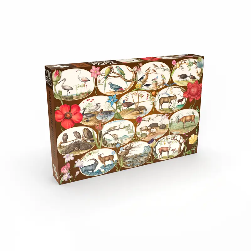 Nature in Miniature 2000 brikkervintage puslespil fra Penny Puzzle