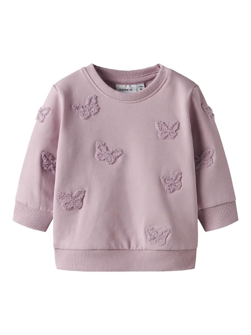NBFBETINA LS SWEAT BRU - Dawn Pink