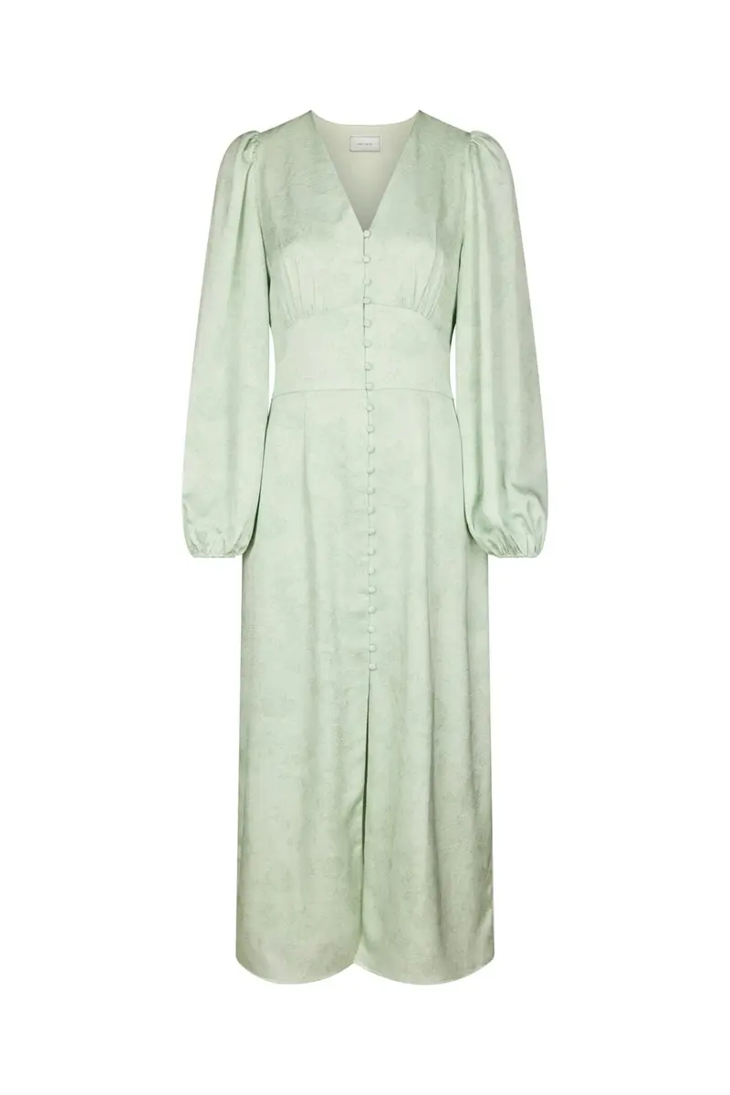 Neo Noir - Alto Pattern Sateen Dress 166828 - 154 - Light Green