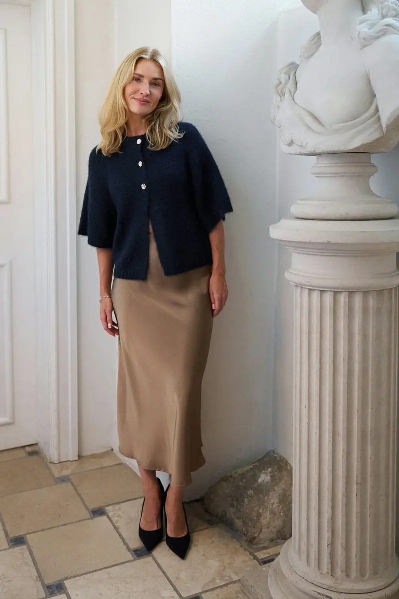 Neo Noir - Bovary Skirt 157755 - 811 - Dark Taupe