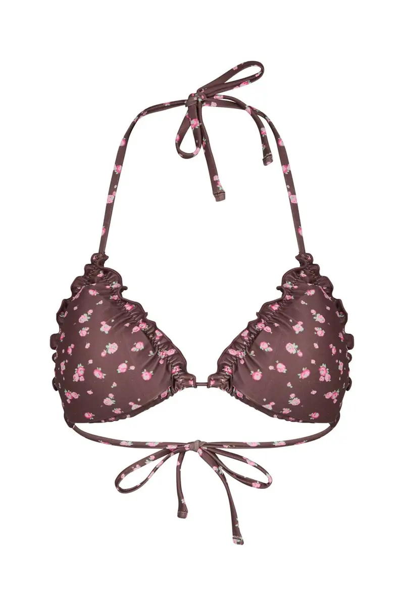 Neo Noir - Carlyn Floral Bikini Top 170457 - 676 - Dark Brown