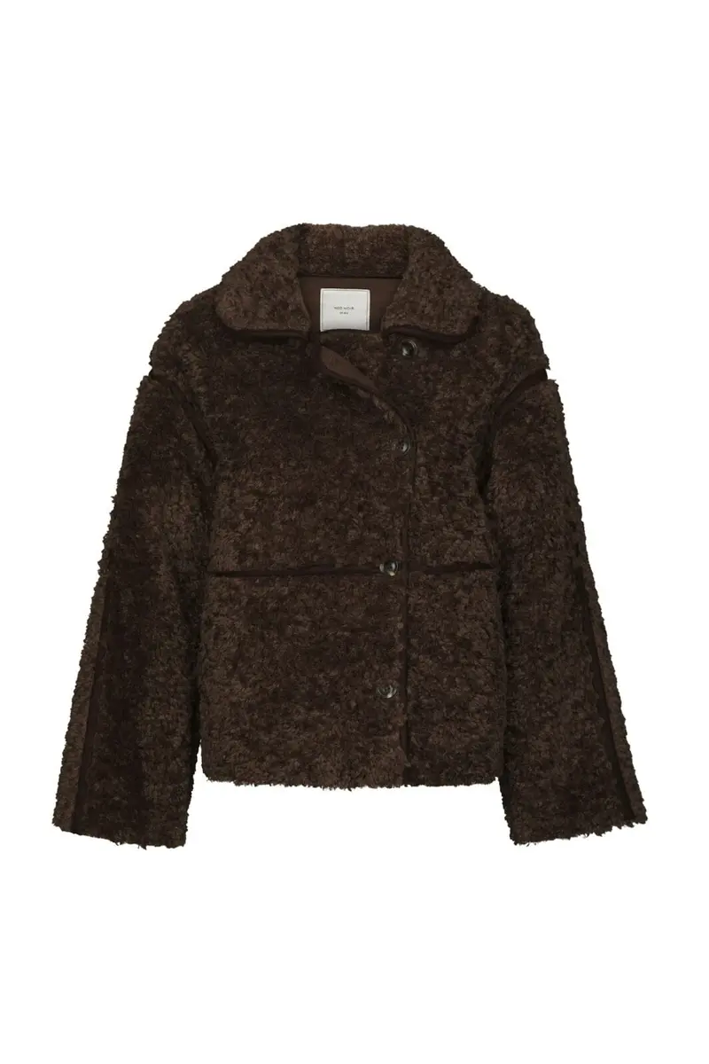 Neo Noir - Castor Faux Fur Jacket 164862 - 676 - Dark Brown