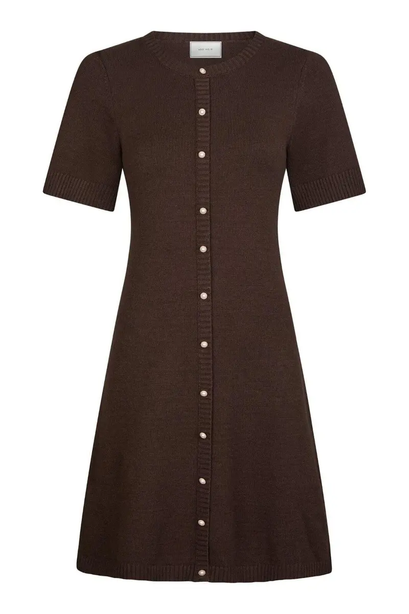 Neo Noir - Elise Knit Dress 163646 - 210 - Brown
