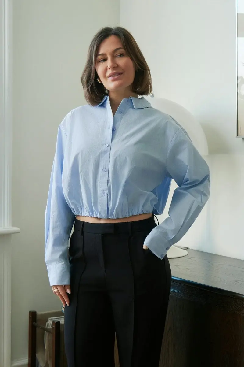 Neo Noir - Emmana C Poplin Shirt 167941 - 145 - Light Blue