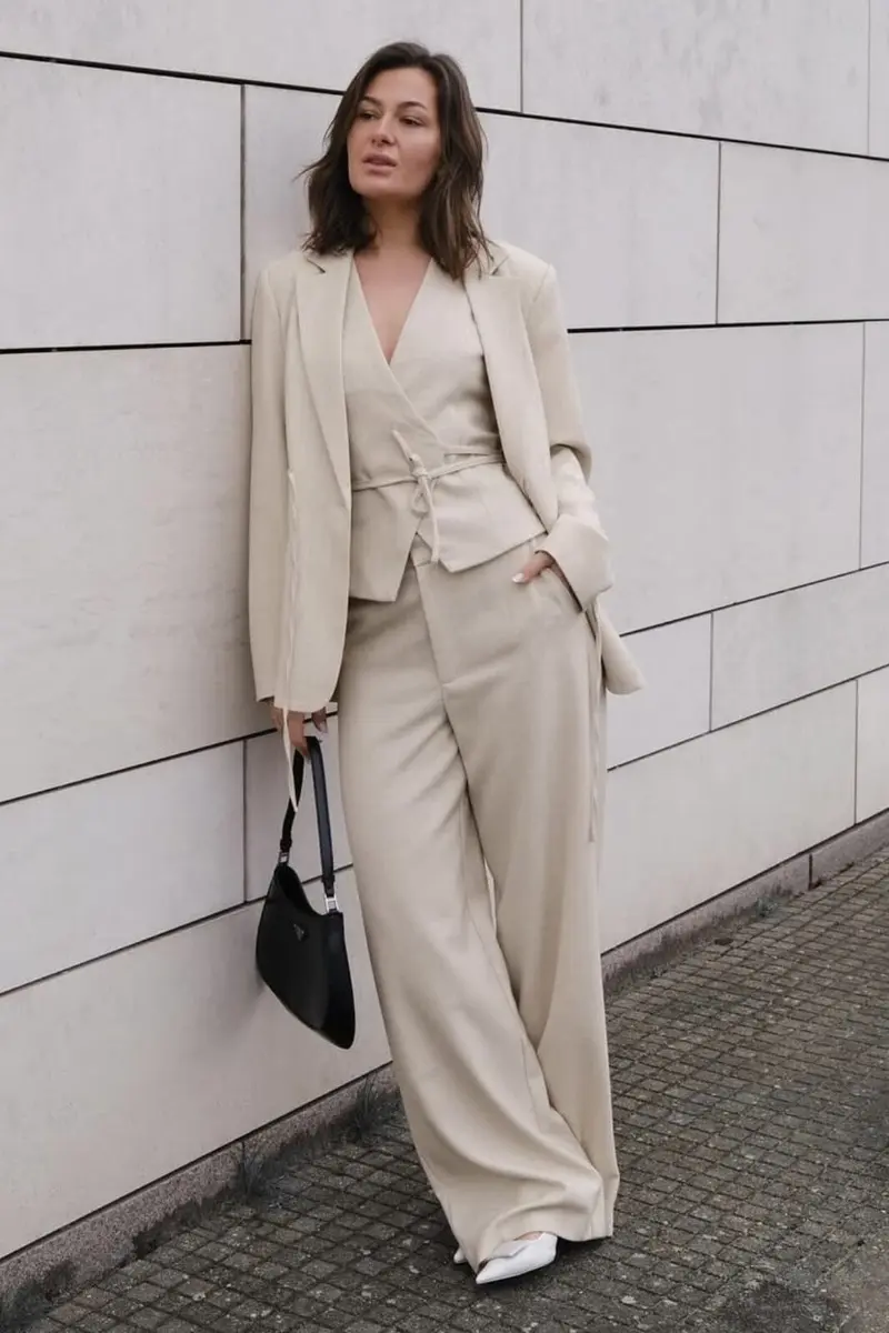 Neo Noir - Emmett Melange Pants 165059 - 976 - Beige Melange