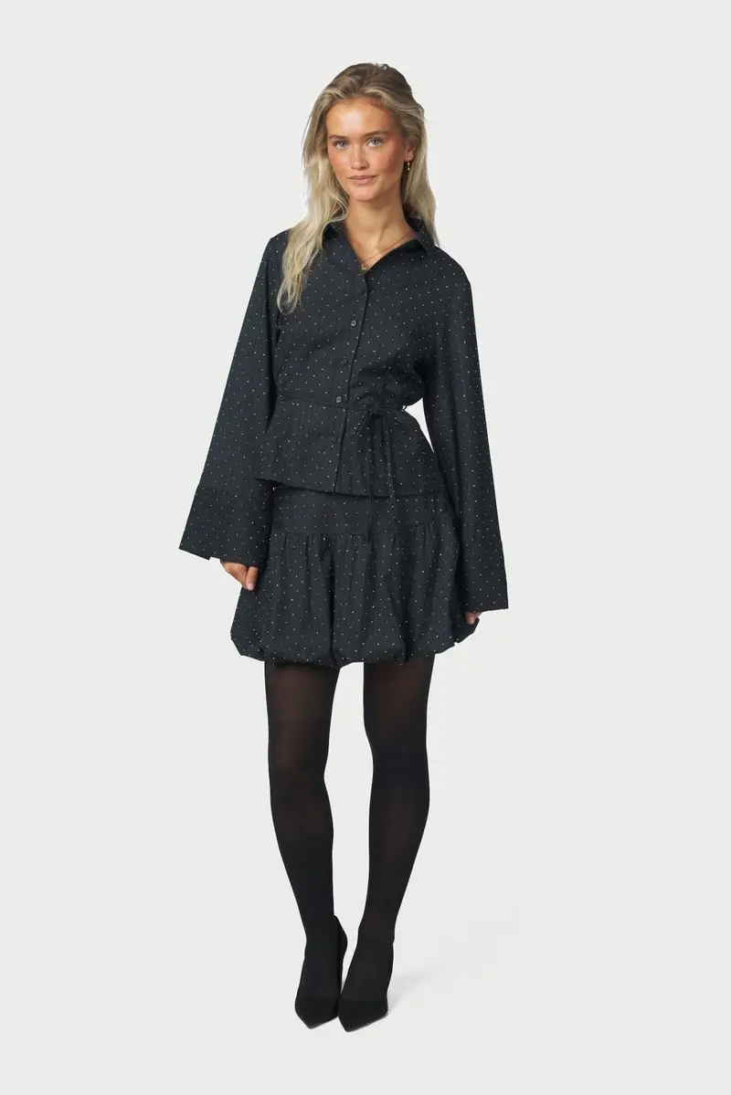 Neo Noir - Jovanna Bedaz Pinstripe Skirt 171212 - 132 - Antracit
