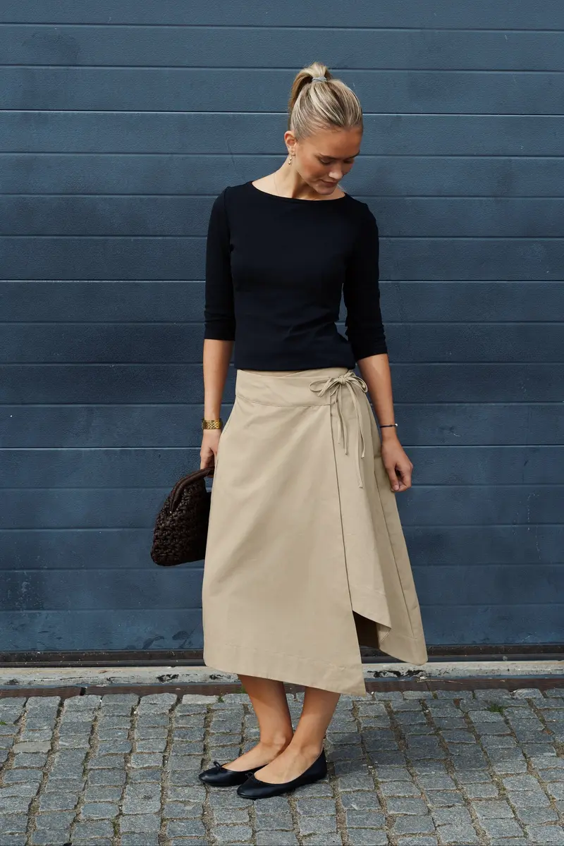 Neo Noir - Juna Twill Skirt 171469 - 214 - Taupe