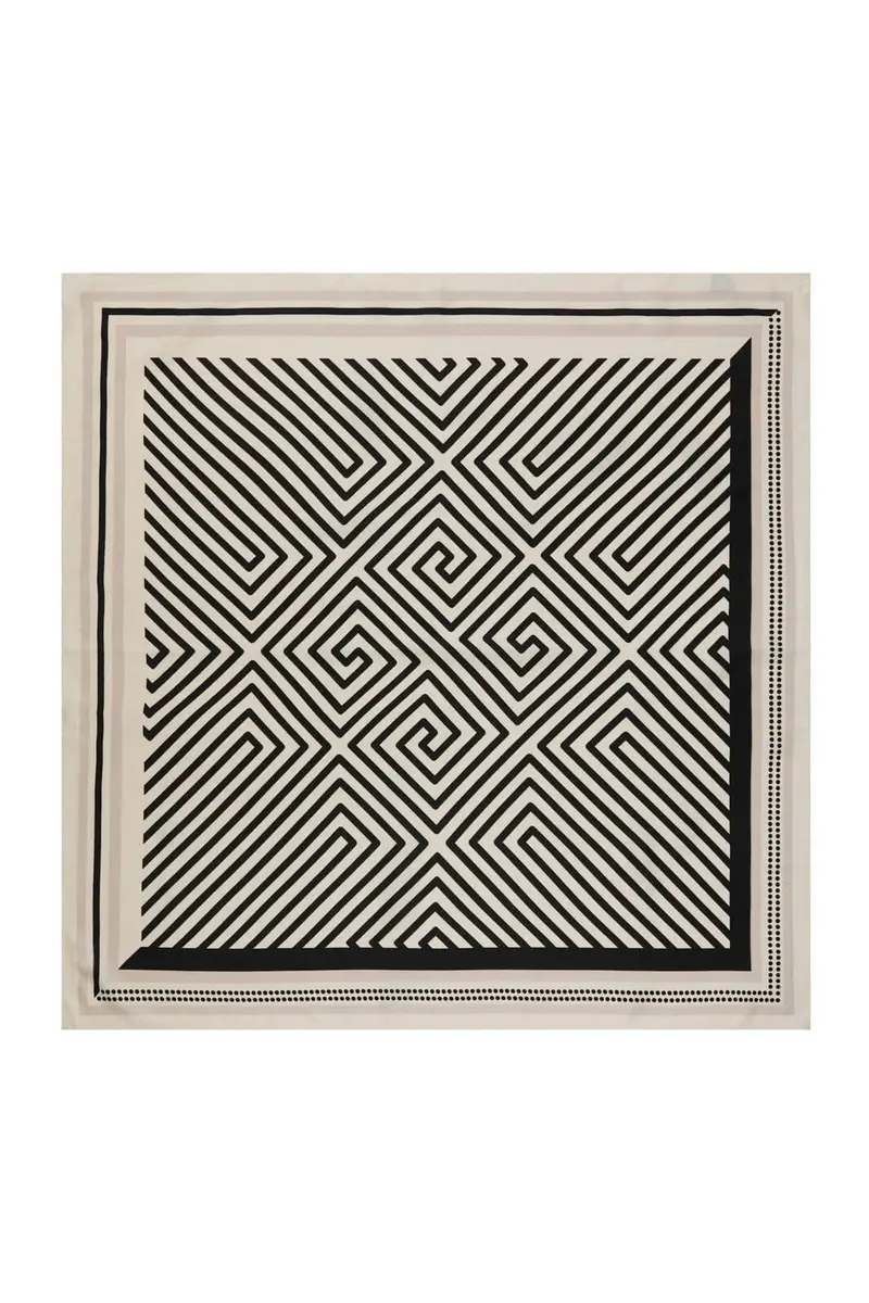 Neo Noir - Kela Print Scarf 170776 - 357 - Off White / Black