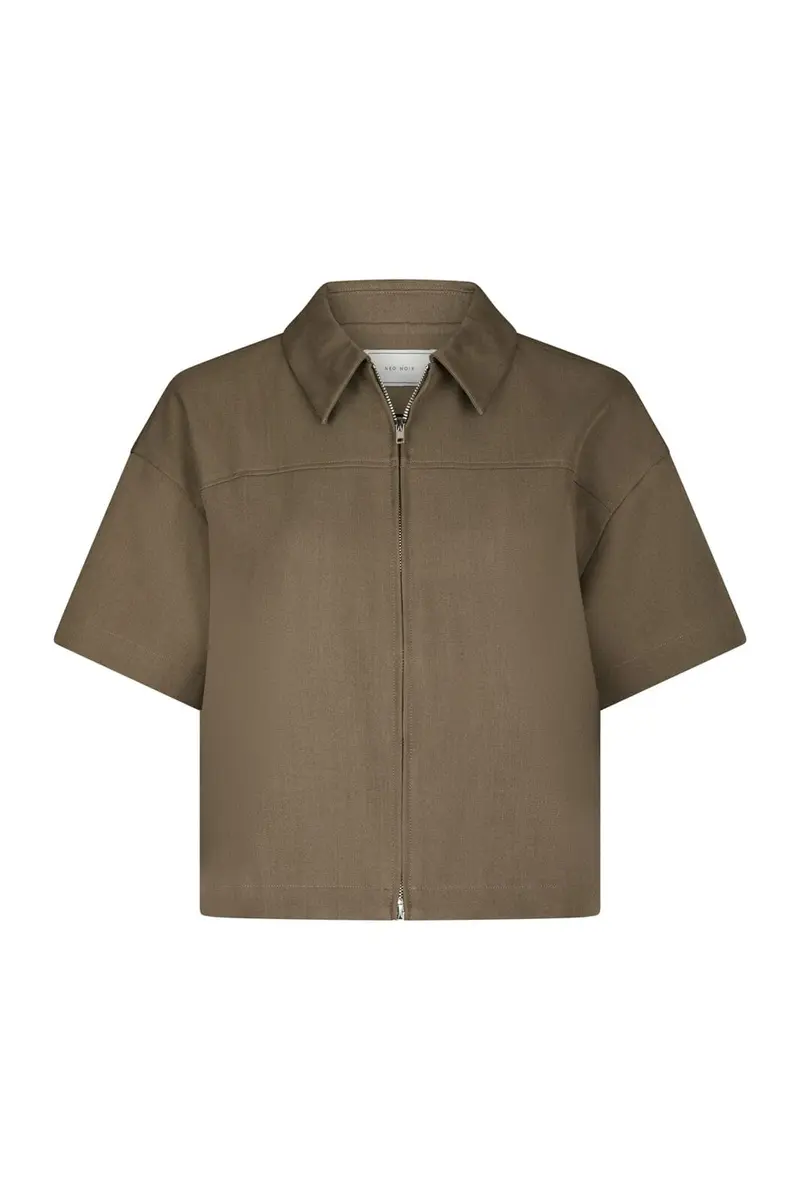 Neo Noir - Madicken Structure Blouse 167242 - 214 - Taupe