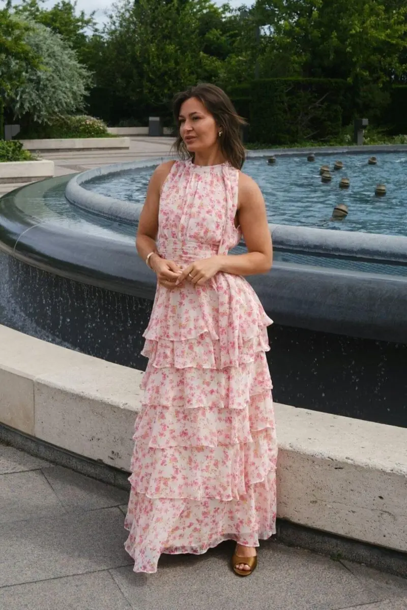 Neo Noir - Marli Small Flower Dress 166453 - 165 - Rose