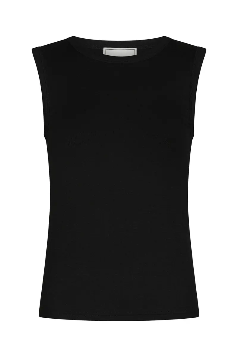 Neo Noir - Nimbi Fine Rib Top 167270 - 100 - Black