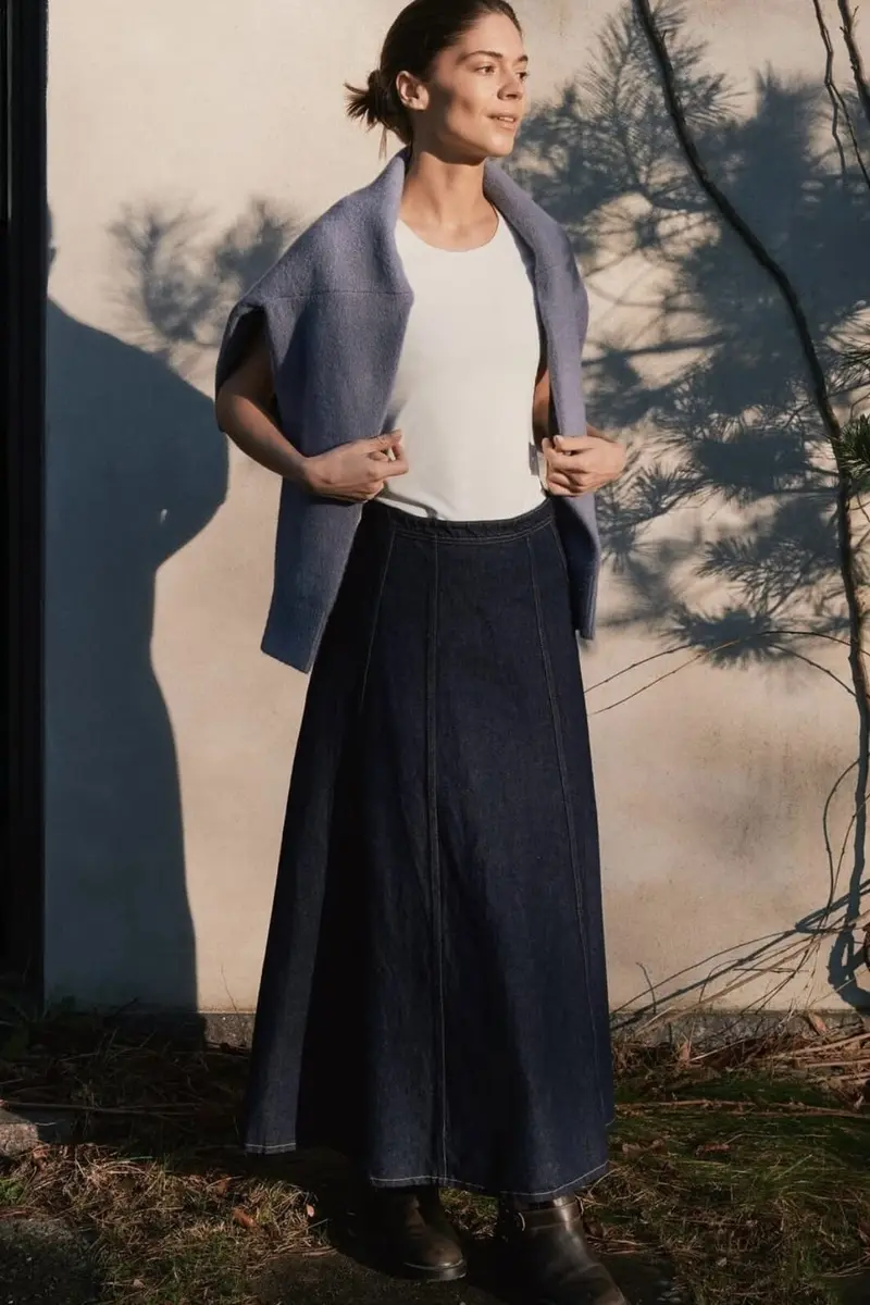 Neo Noir - Raya Denim Skirt 164339 - 534 - Dark Blue