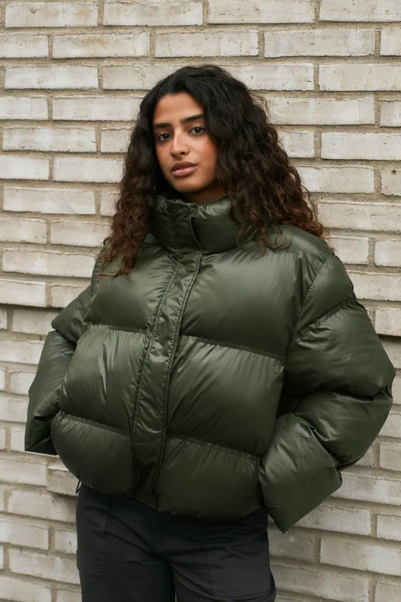 Neo Noir - Rhea Shiny Puffer Jacket 165094 - 605 - Olive