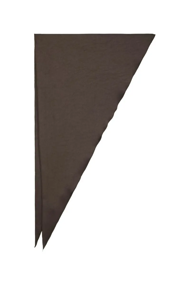 Neo Noir - Serina Heavy Sateen Big Scarf 168193 - 676 - Dark Brown