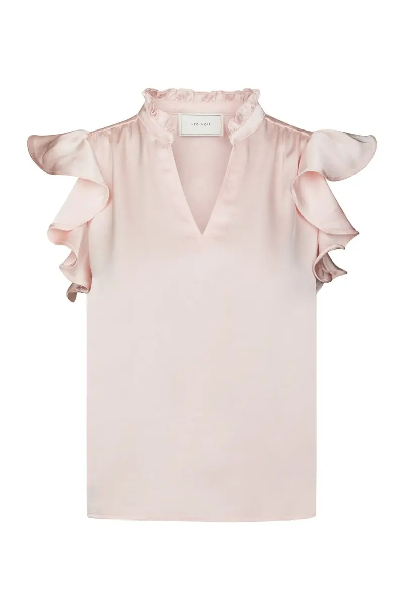 Neo Noir - Stella Heavy Sateen Blouse 162668 - 754 - Light Pink