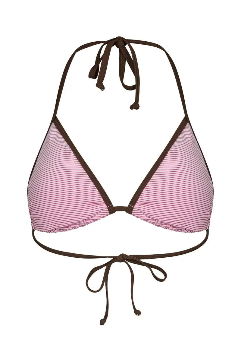 Neo Noir - Taia Stripe Contrast Bikini Top 170448 - 754 - Light Pink