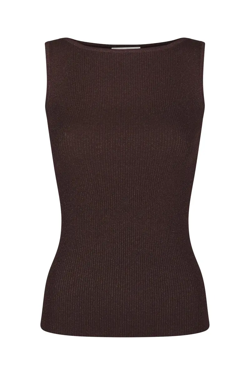 Neo Noir - Talia Glitter Knit Top 161298 - 174 - Burgundy
