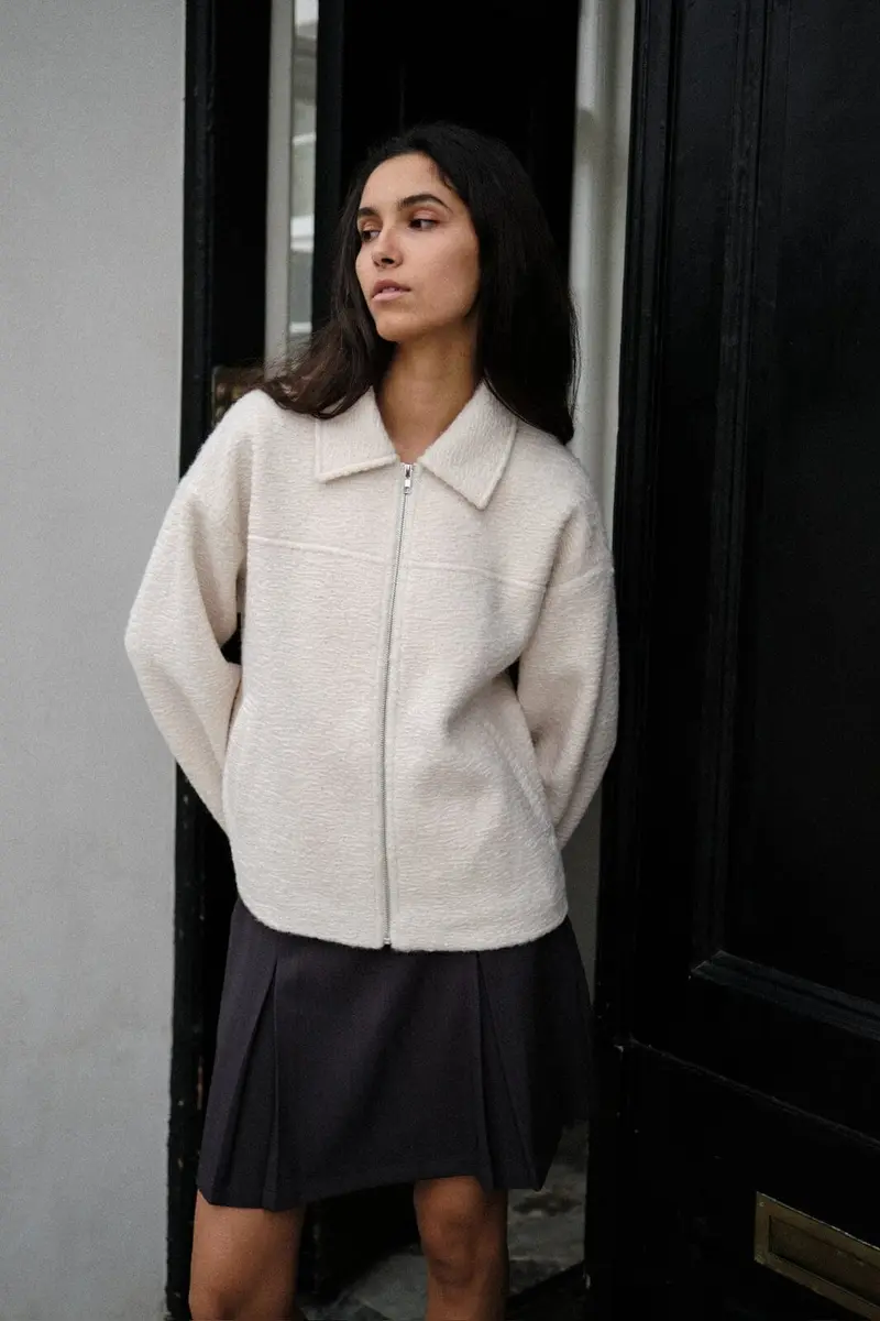 Neo Noir - Titan Soft Boucle Jacket 162865 - 121 - Off White