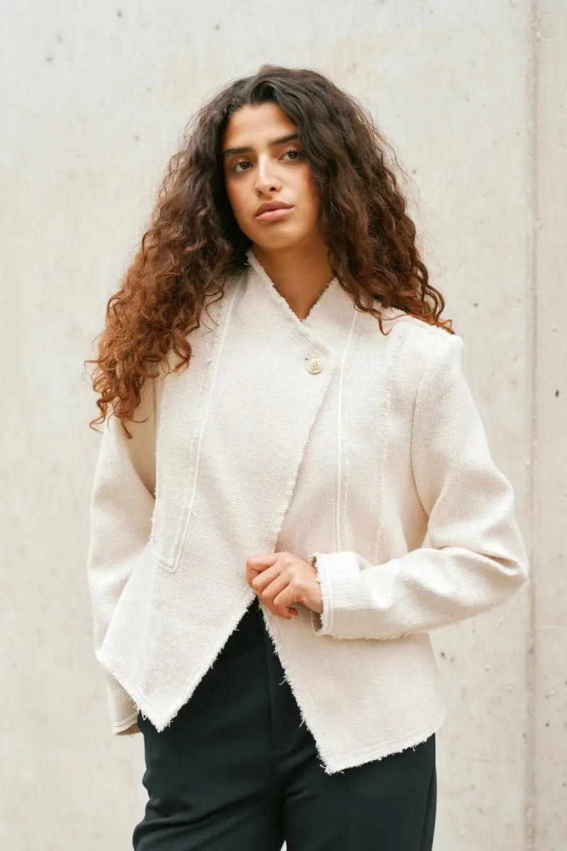 Neo Noir - Ylena Boucle Jacket 170672 - 122 - Creme