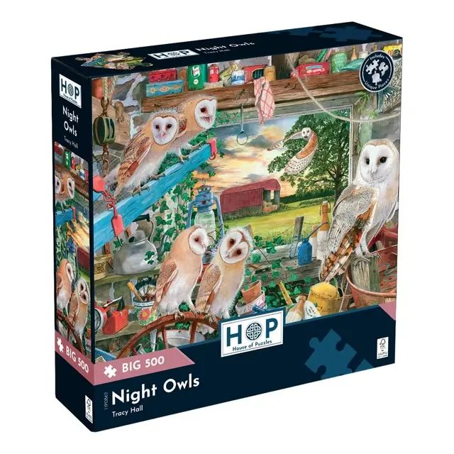 Night Owls puslespil 500 XL brikker fra House of Puzzles