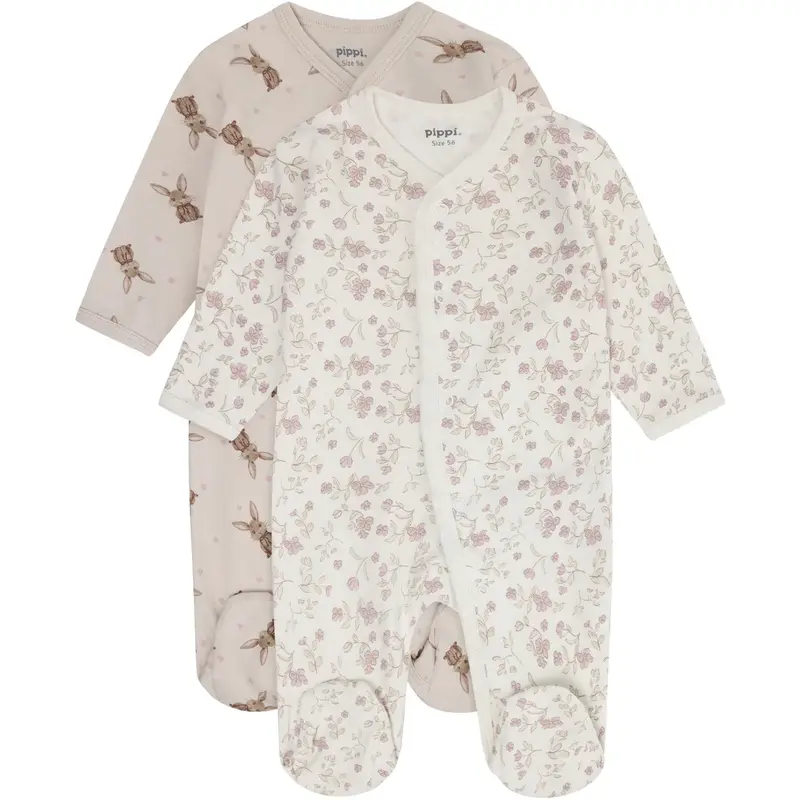 Nightsuit w/f -buttons 2-pack - Violet Ice