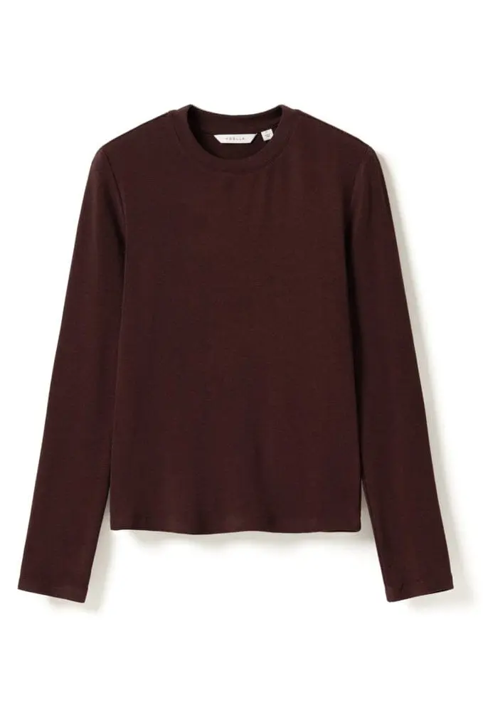Noella - Lidie Ls Top 14090001 - 1496 - Burgundy Melange