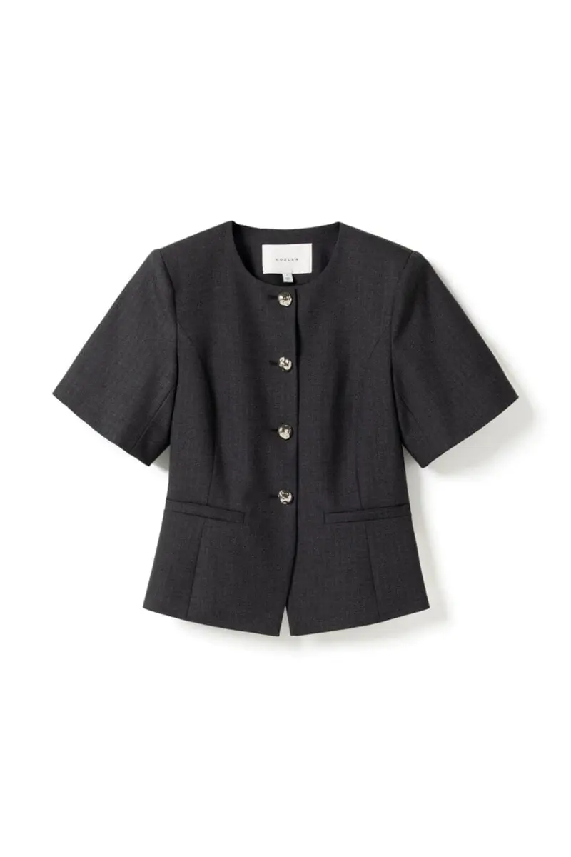 Noella - N-Kasaundra Blazer 16150002 - 1487 - Grey Herringbone