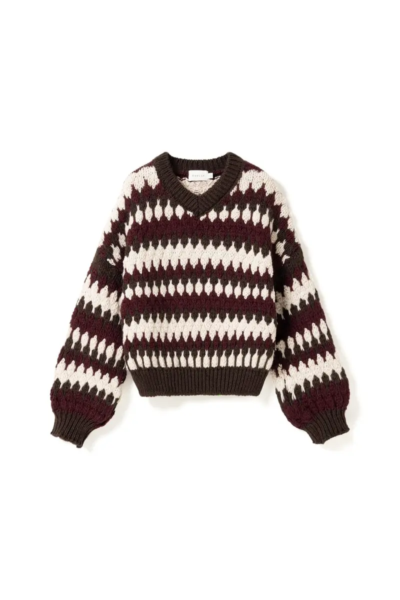 Noella - N-Laia Knit 16870001 - 1528 - Deveen Burgundy Mix