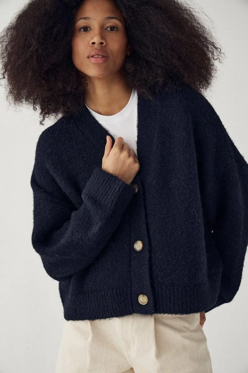 Noella - N-Laiana Knit Cardigan 16100001 - 007 - Navy