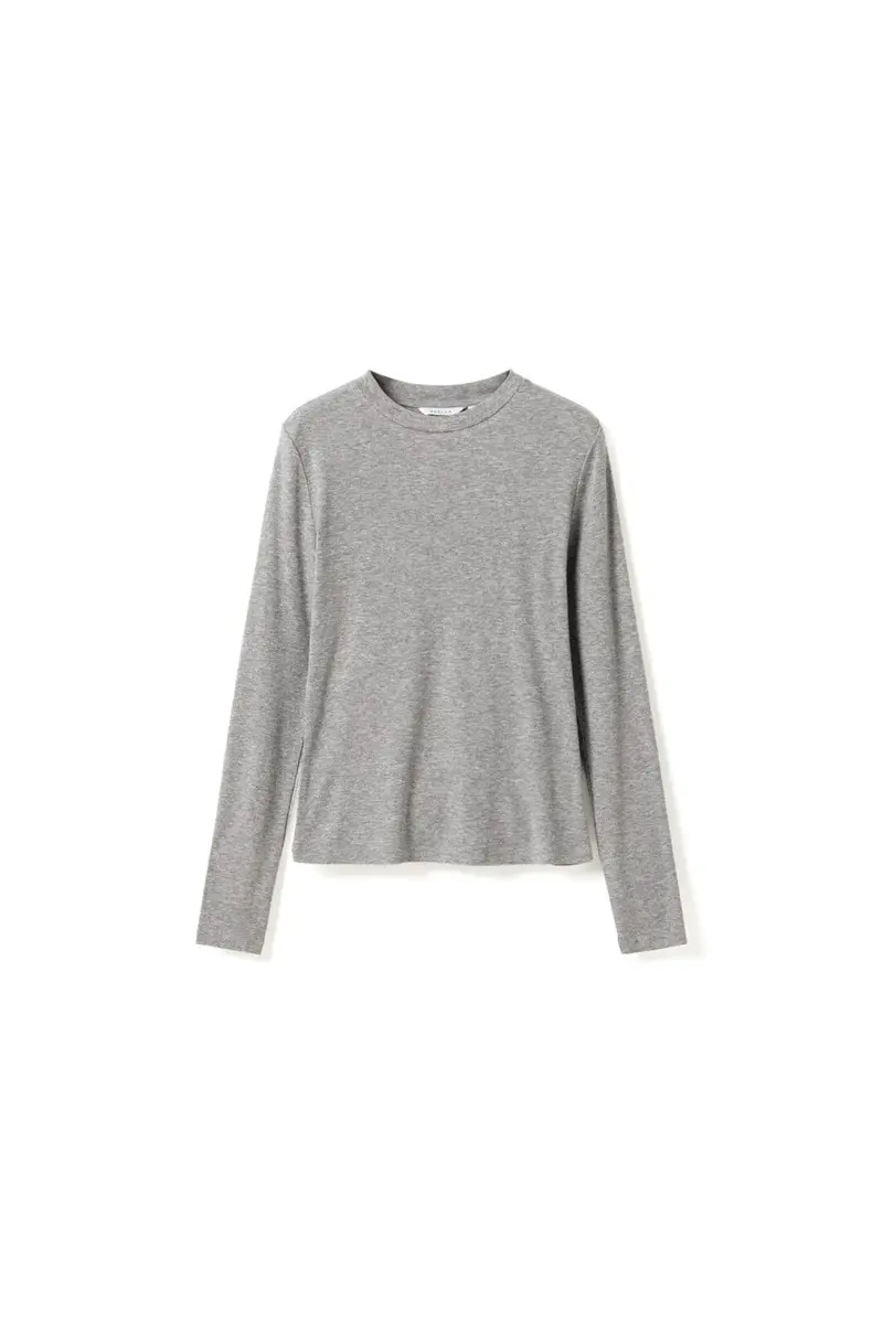 Noella - N-Lidie Ls Top 17000001 - 972 - Medium Grey Mel.