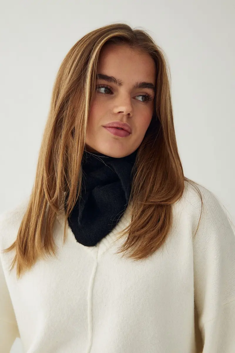 Noella - N-Loenetta Knit Scarf 13940002 - 004 - Black