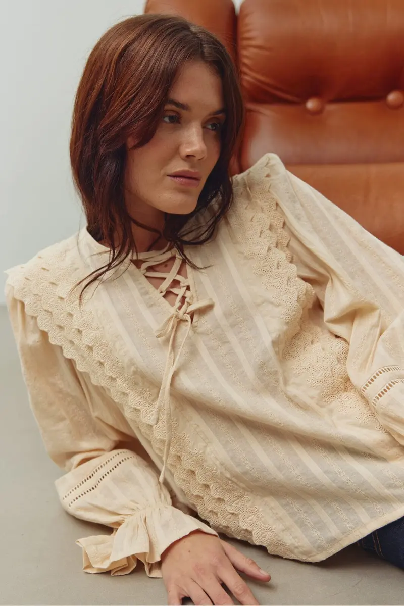 Noella - N-Maliyah Blouse 15320002 - 974 - Ivory