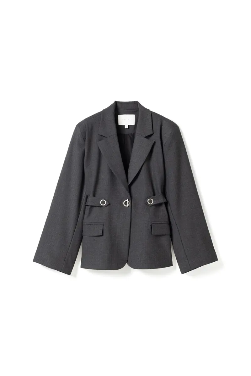 Noella - N-Marice Blazer 16150003 - 1487 - Grey Herringbone