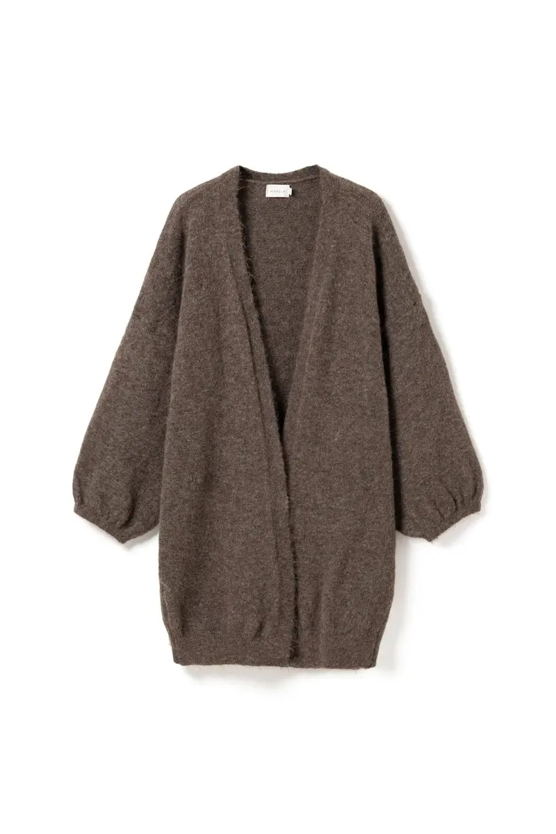 Noella - N-Maricela Knit Cardigan 16310002 - 1356 - Timber Brown Melange