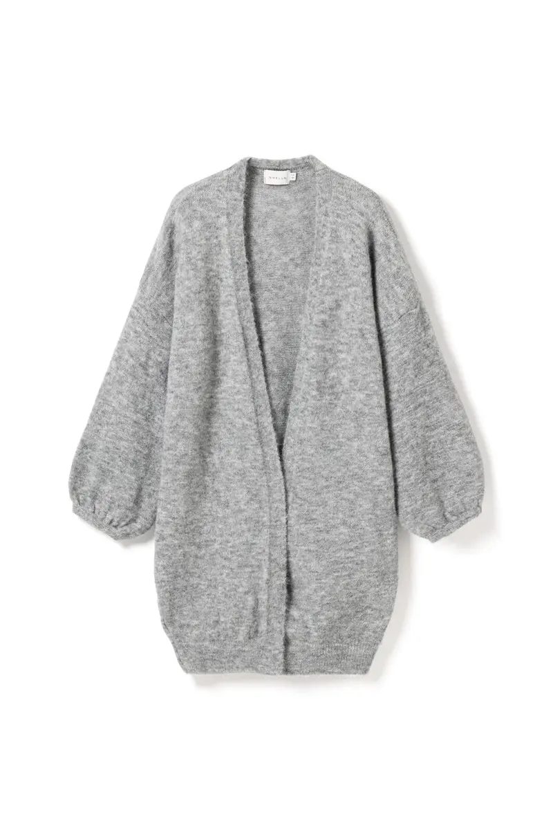 Noella - N-Maricela Knit Cardigan 16310002 - 1495 - Medium Grey Melange