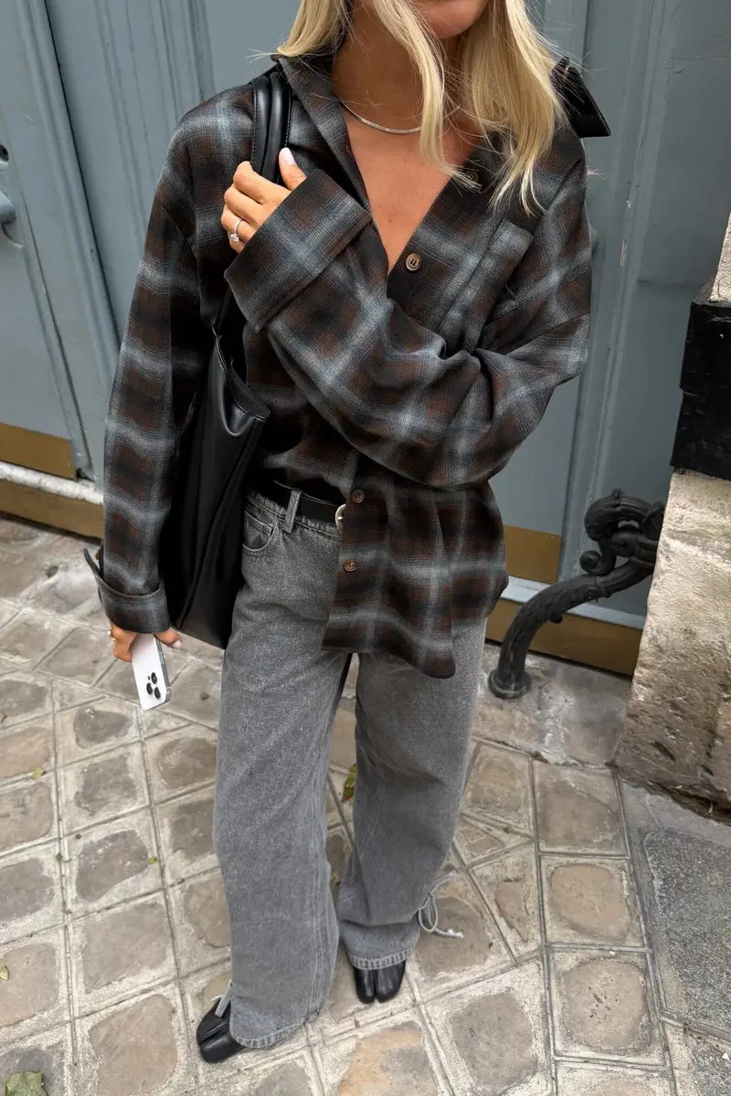 Noella - N-Marlon Shirt 18150002 - 528 - Danne Brown Blue Check