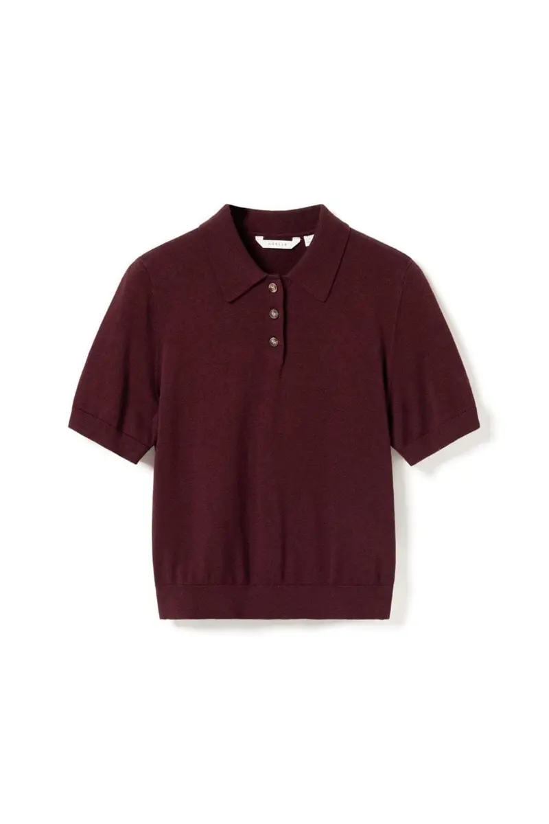 Noella - N-Maxine Ss Knit 14990003 - 150 - Burgundy