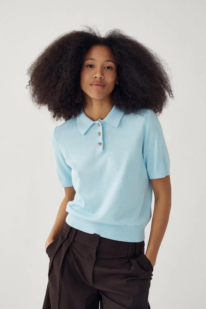 Noella - N-Maxine Ss Knit 14990003 - 975 - Air Blue