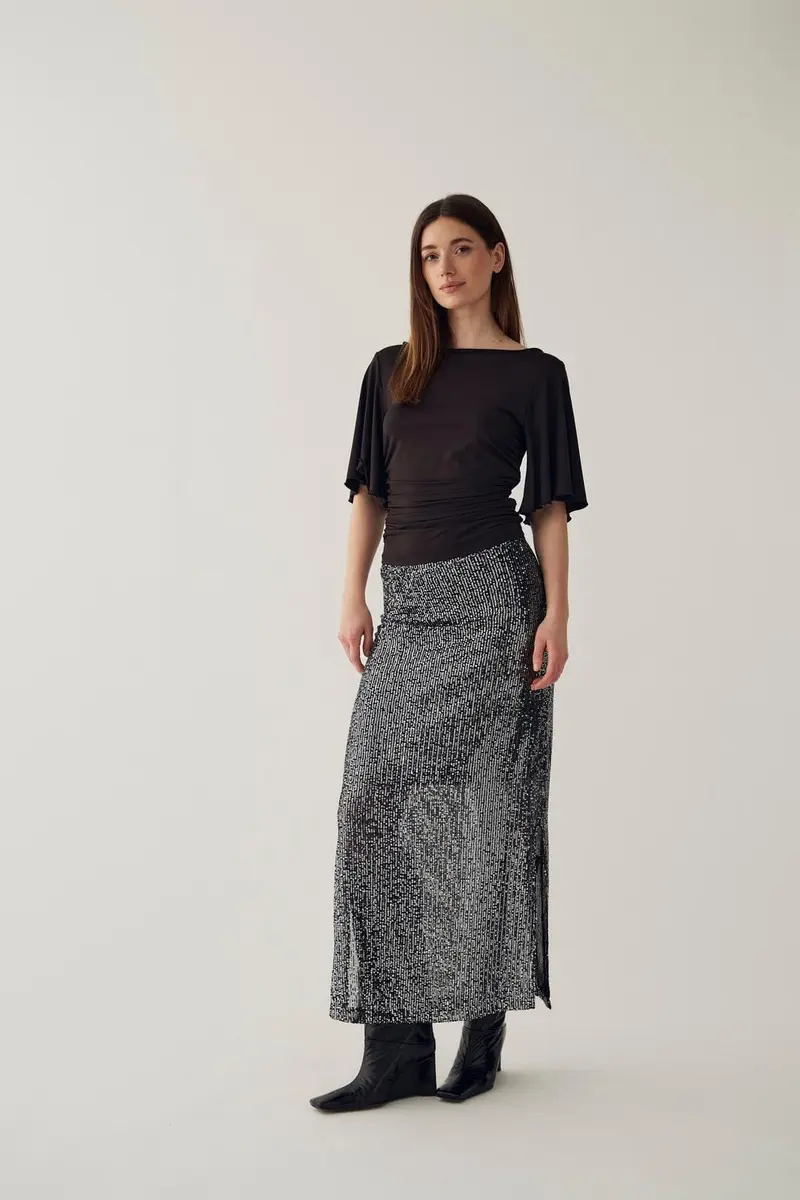 Noella - N-Mela Skirt 14320004 - 1097 - Antique Silver