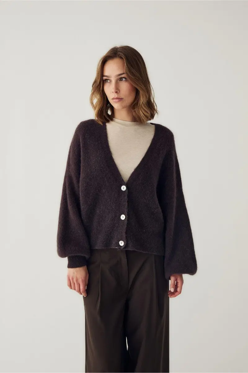 Noella - N-Morene Knit Cardigan 16690002 - 674 - Chocolate