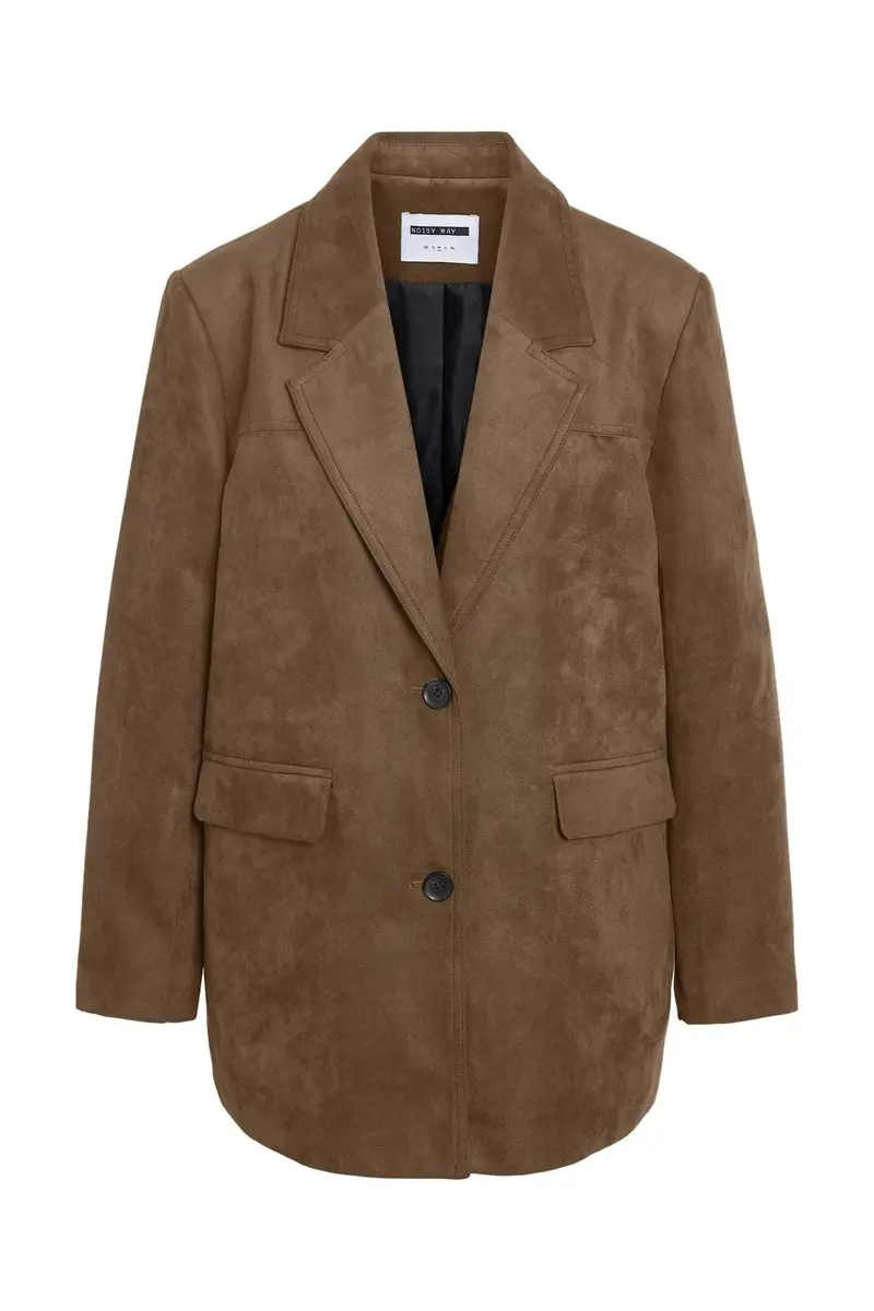 Noisy May - Nmalaya L/S Blazer - 4939415 Toffee