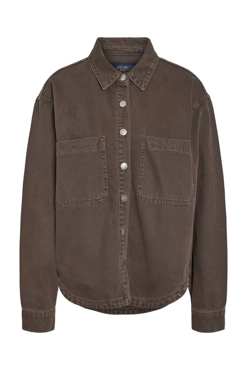 Noisy May - Nmalva Ls Shacket Colored - 5046865 Chocolate Brown