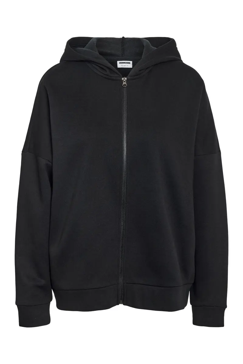 Noisy May - Nmarya L/S Oversized Zip Hoodie - 4950826 Black