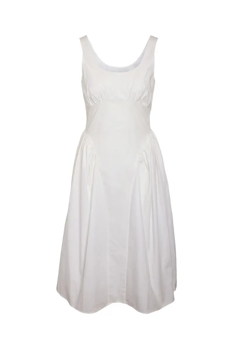 Noisy May - Nmasta Strap Midi Dress Fwd - 4980119 Cloud Dancer