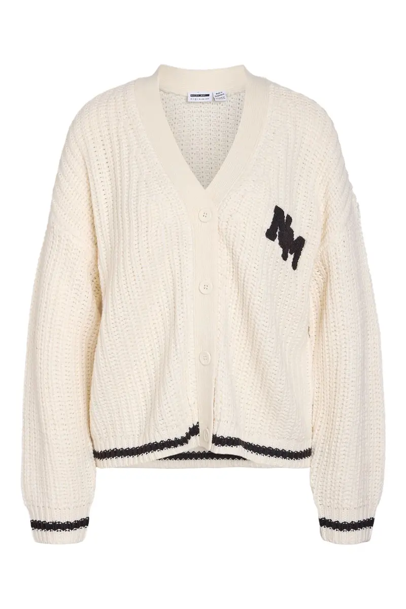 Noisy May - Nmcharlie L/S V-Neck Knit Cardigan - 5033755 Birch Logo