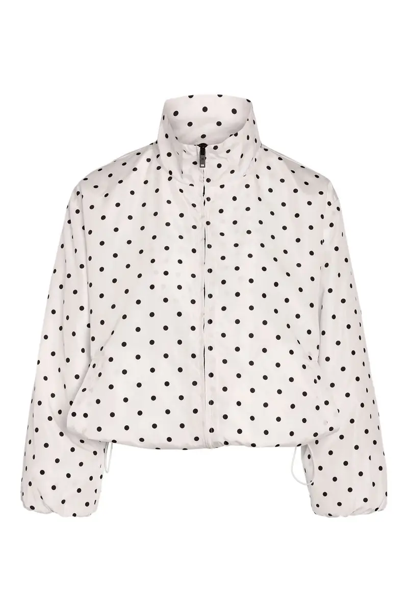 Noisy May - Nmessa Dot L/S Jacket - 5230693 Bright White Black Dots