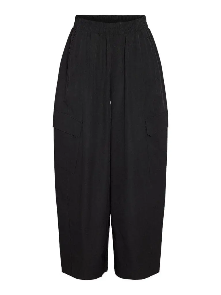 Noisy May - Nmkirby Barrel Pants - 5049488 Black