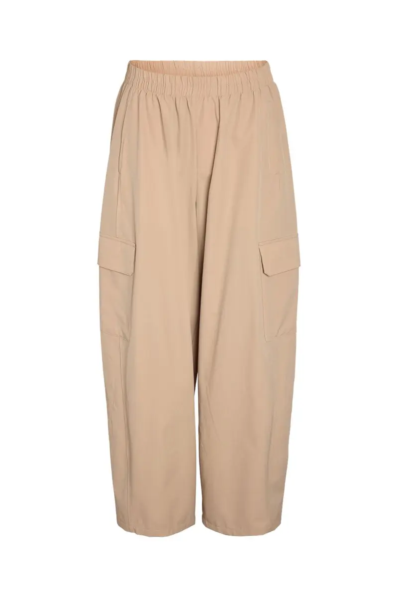 Noisy May - Nmkirby Barrel Pants - 5091335 White Pepper