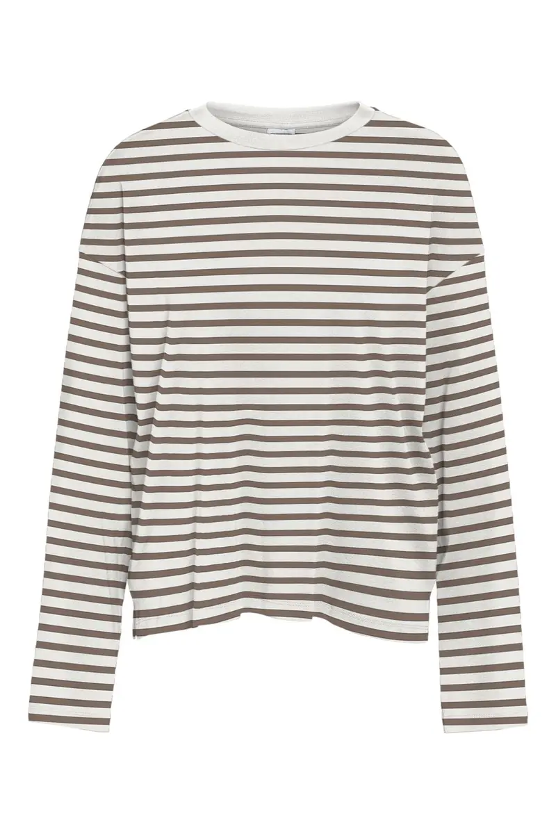 Noisy May - Nmmocca L/S Regular Fit Top - 5175142 Cloud Dancer Fossil